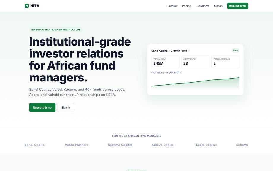 LP Portal product screen
